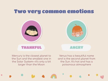 Aktivitäten zu Gefühlen für den Kindergarten Präsentationsvorlage