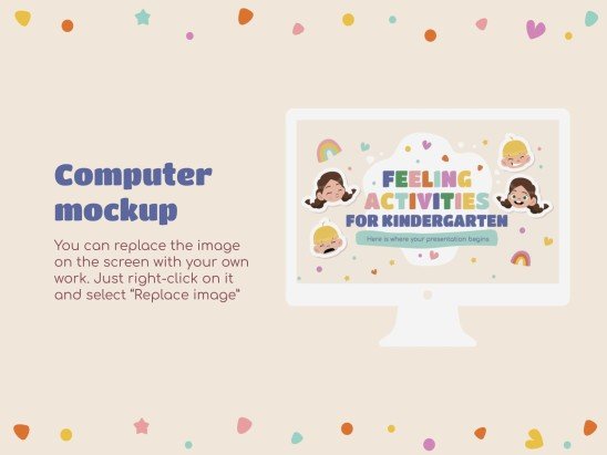 Aktivitäten zu Gefühlen für den Kindergarten Präsentationsvorlage