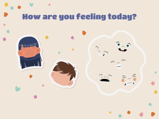 Aktivitäten zu Gefühlen für den Kindergarten Präsentationsvorlage