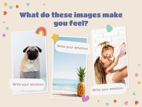 Aktivitäten zu Gefühlen für den Kindergarten Präsentationsvorlage