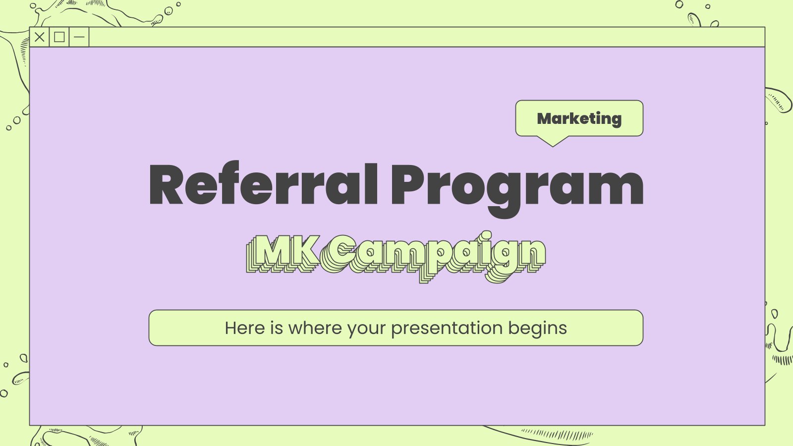 Referral Program MK Campaign presentation template 