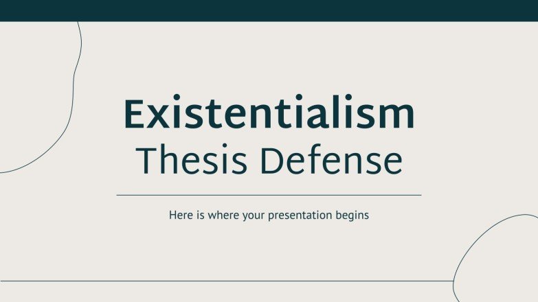 Presentación Defensa de la tesis del existencialismo