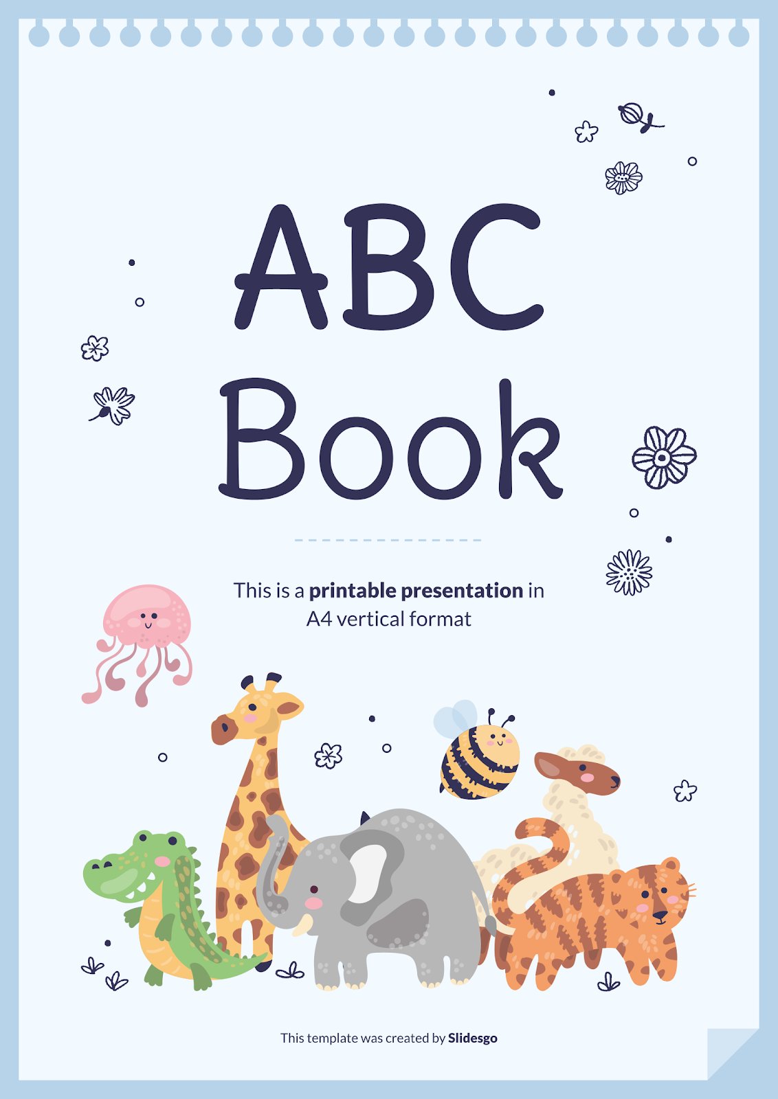 Plantilla de presentación Libro del abecedario