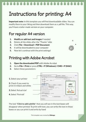 ABC 도서 프레젠테이션 템플릿