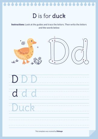 Plantilla de presentación Libro del abecedario