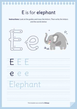 Plantilla de presentación Libro del abecedario