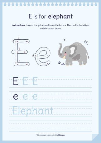 Plantilla de presentación Libro del abecedario