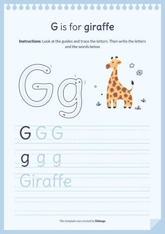 Plantilla de presentación Libro del abecedario