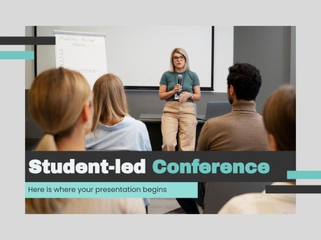 학생 주도 컨퍼런스 프레젠테이션 템플릿