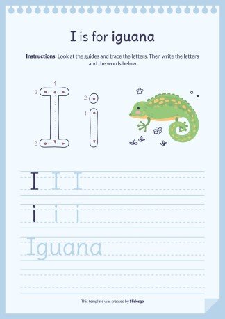 Plantilla de presentación Libro del abecedario