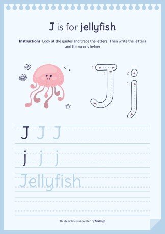 Plantilla de presentación Libro del abecedario