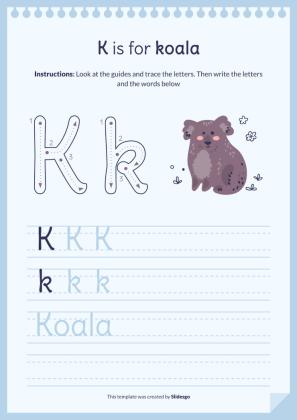 Plantilla de presentación Libro del abecedario