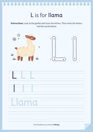 Plantilla de presentación Libro del abecedario