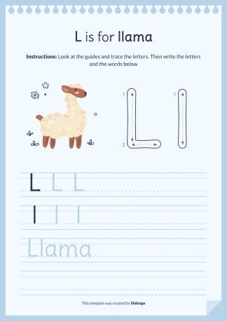 Plantilla de presentación Libro del abecedario