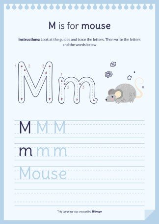 Plantilla de presentación Libro del abecedario