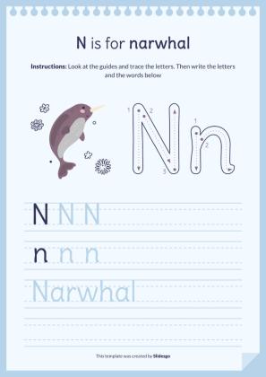 Plantilla de presentación Libro del abecedario