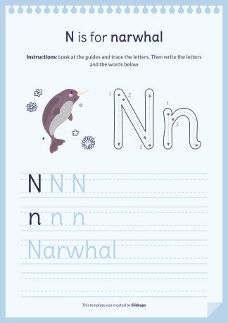 Plantilla de presentación Libro del abecedario