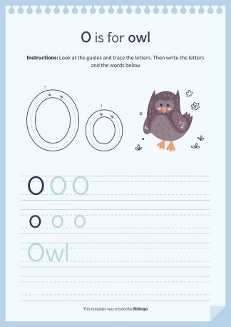 Plantilla de presentación Libro del abecedario