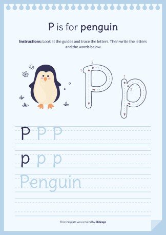 Plantilla de presentación Libro del abecedario