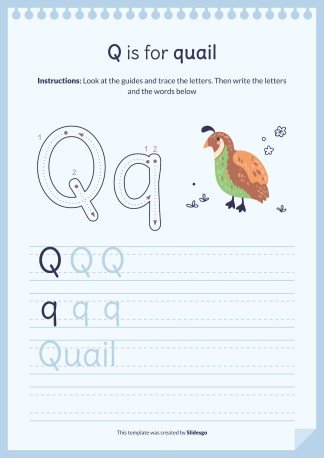 Plantilla de presentación Libro del abecedario