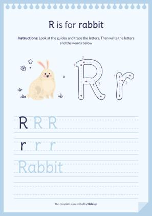 Plantilla de presentación Libro del abecedario