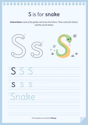 Plantilla de presentación Libro del abecedario