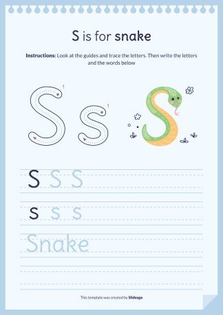 Plantilla de presentación Libro del abecedario