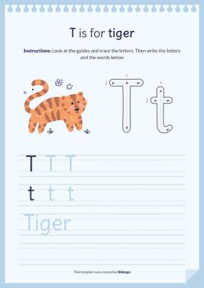 Plantilla de presentación Libro del abecedario