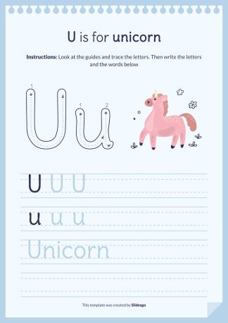 Plantilla de presentación Libro del abecedario