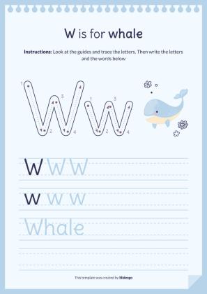 Plantilla de presentación Libro del abecedario