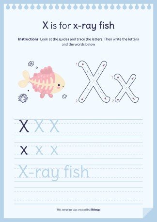 Plantilla de presentación Libro del abecedario