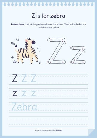 Plantilla de presentación Libro del abecedario