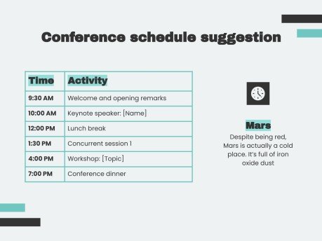 학생 주도 컨퍼런스 프레젠테이션 템플릿