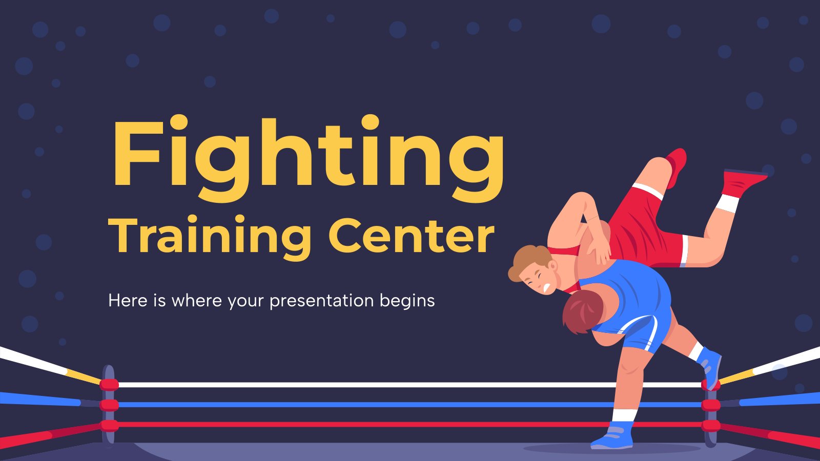 Fighting Training Center presentation template 