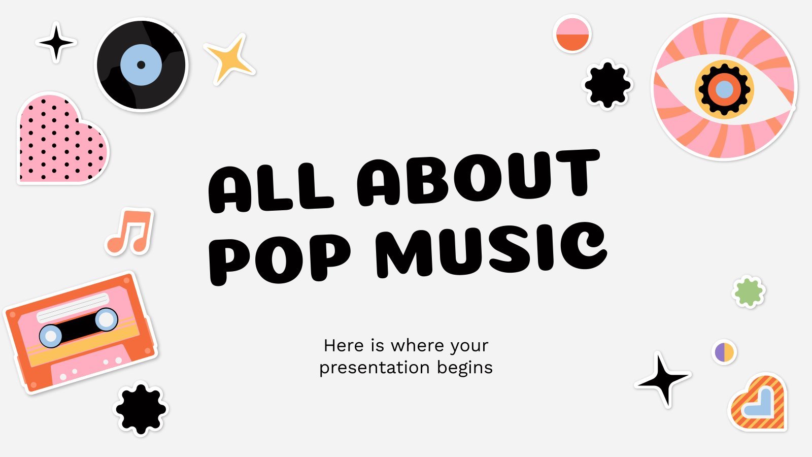 All About Pop Music presentation template 