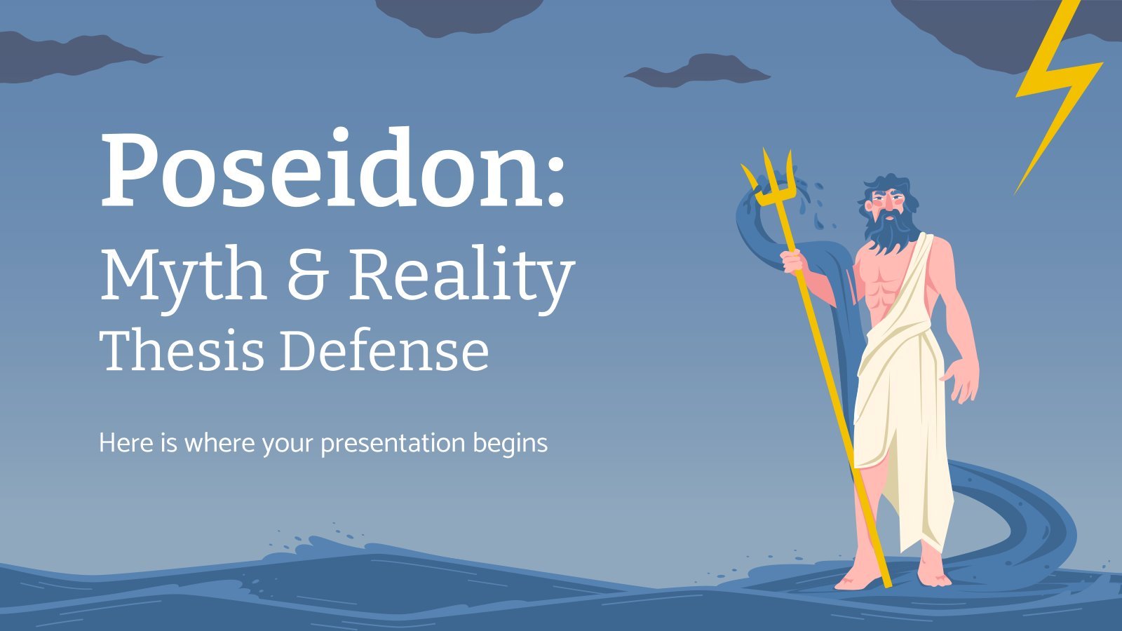 Poseidon: Myth & Reality Thesis Defense presentation template 