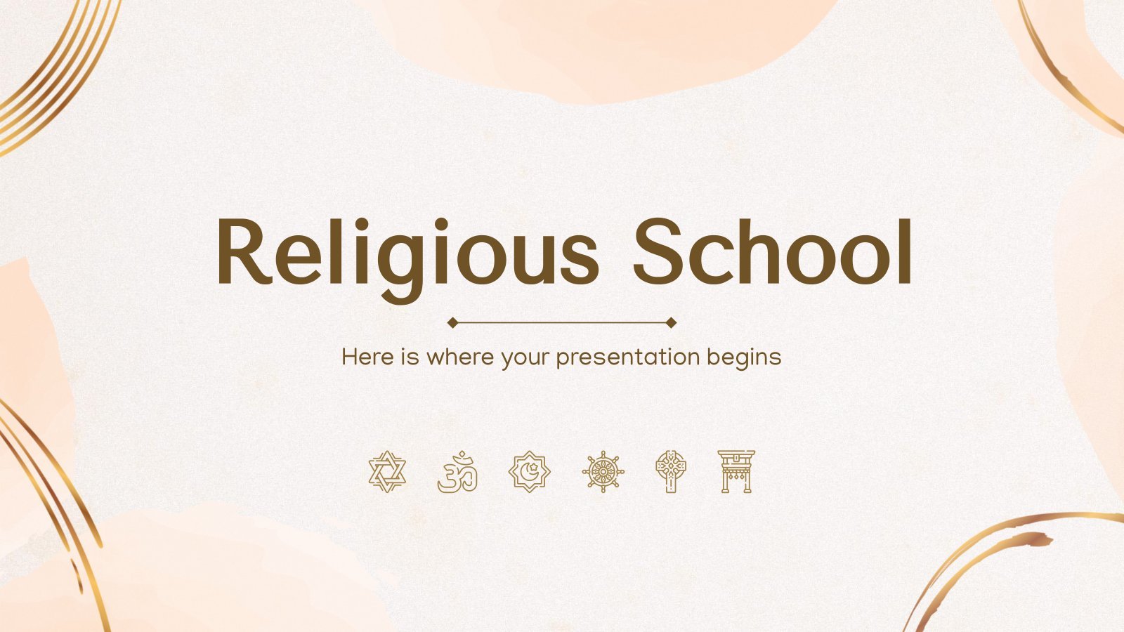 École religieuse Modèles de présentation