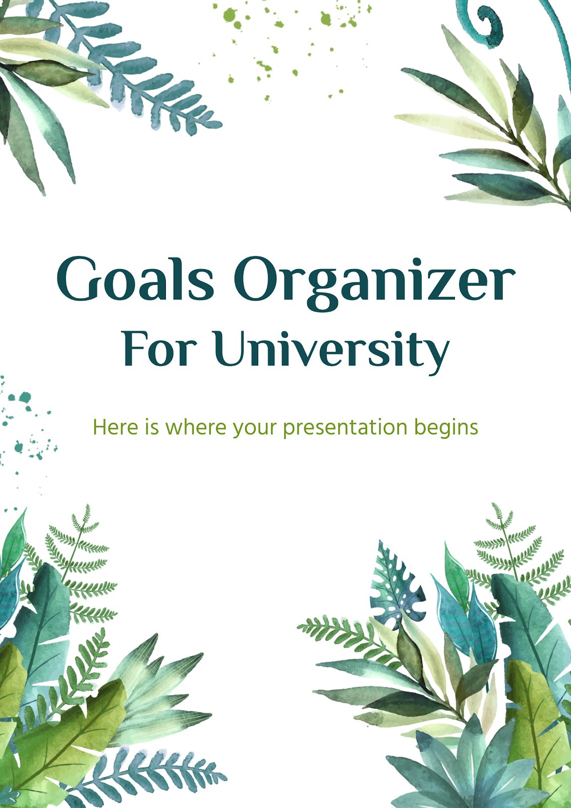 University Module Organiser Goals Organizer for University Students Presentation