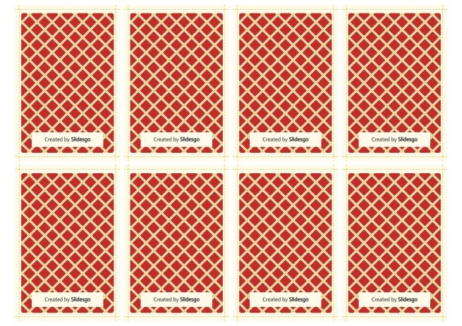 Luxury Gold Printable Deck of Playing Cards Presentation