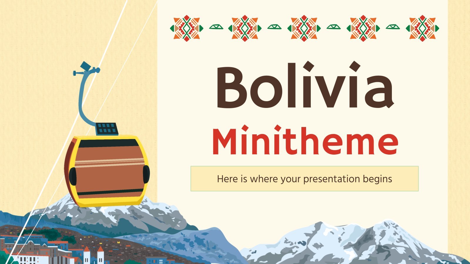 Bolivia Minitheme presentation template 