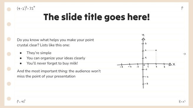 Cartesian Plane Presentation