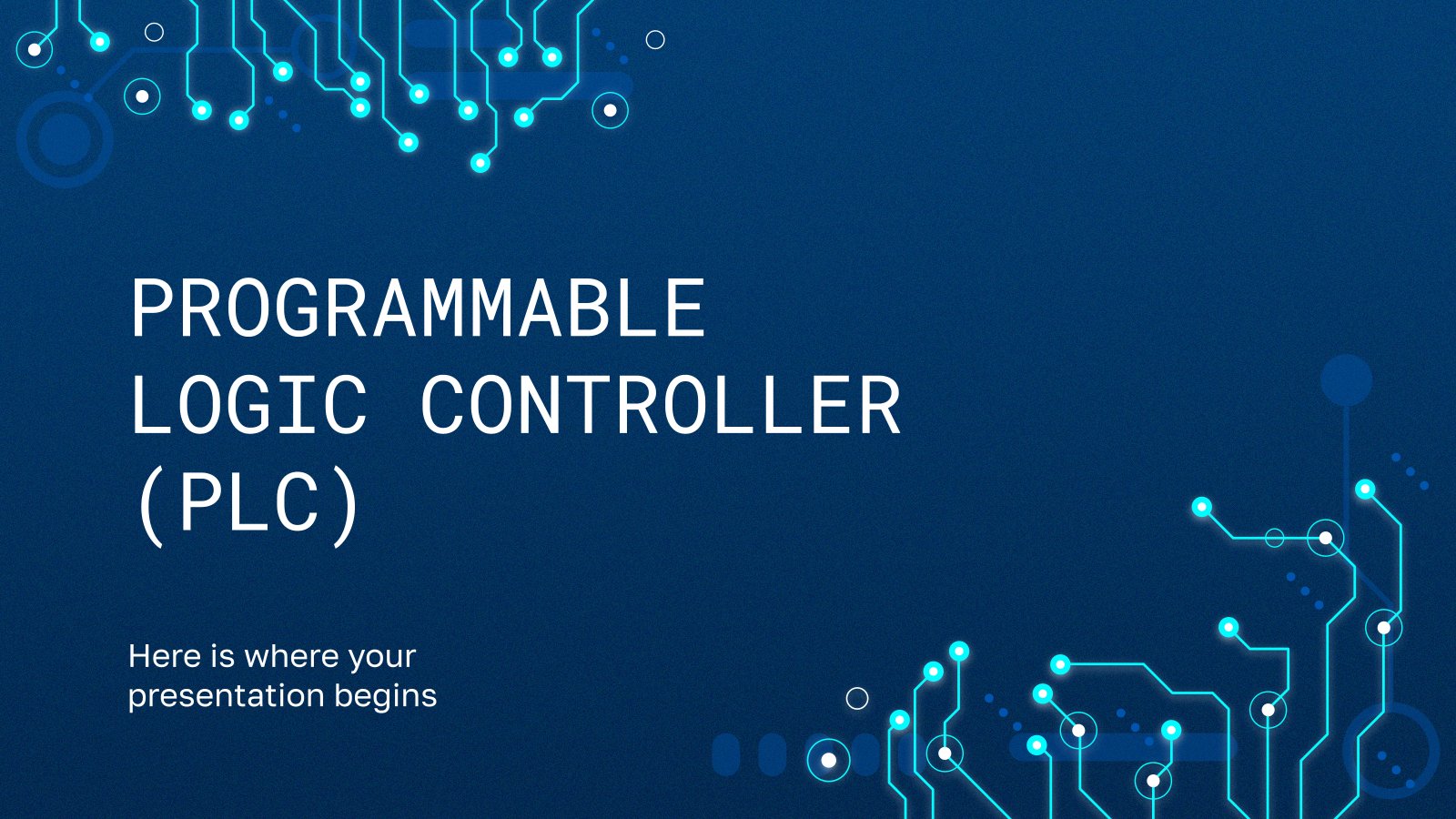 Contrôleur logique programmable (PLC) Modèles de présentation