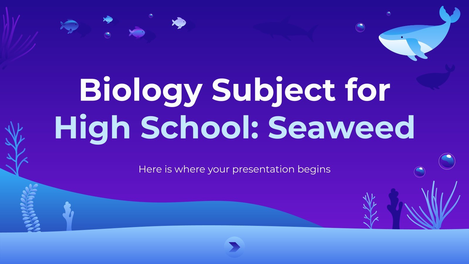 Biology Subject for High School: Seaweed presentation template 