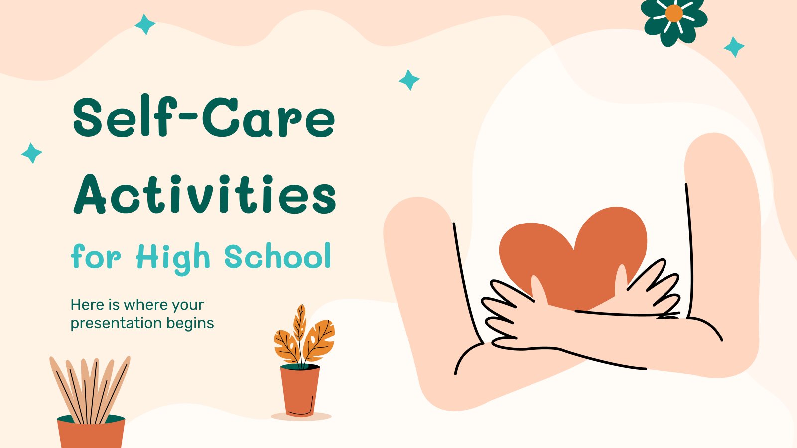고등학교 자기 관리 활동 프레젠테이션 템플릿