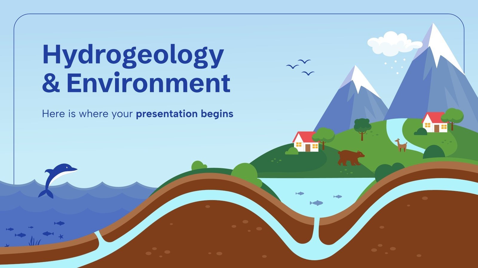 Hydrogeologie und Umwelt Präsentationsvorlage