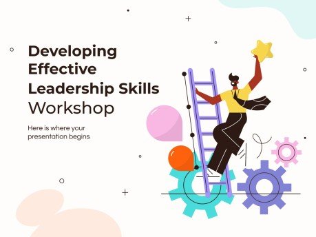 Developing Effective Leadership Skills Workshop presentation template 