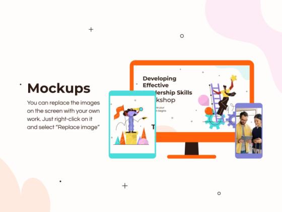 Developing Effective Leadership Skills Workshop presentation template 