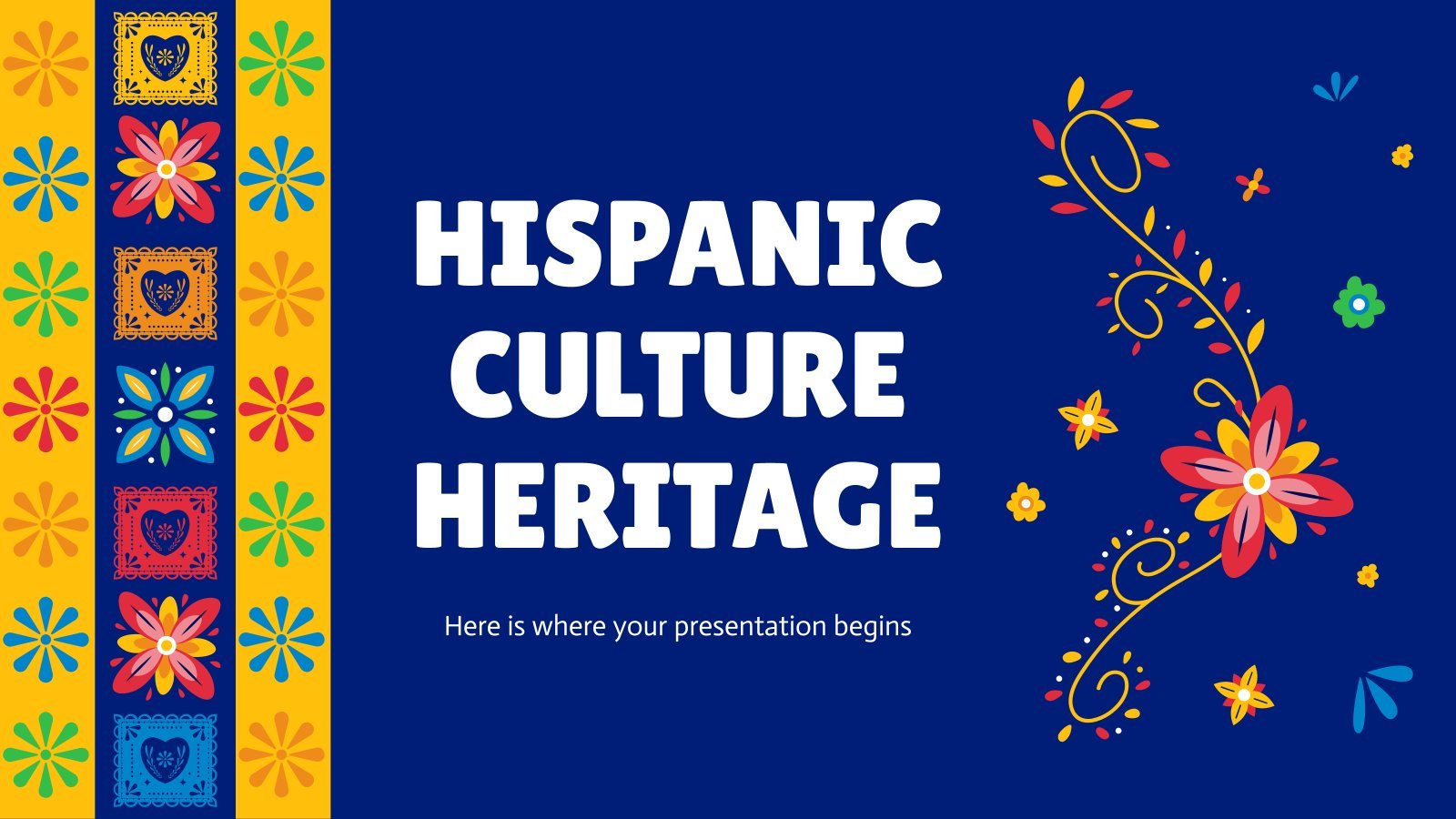 Hispanic Culture Heritage presentation template 