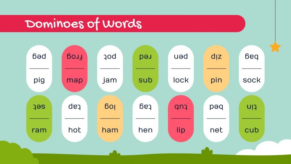 Sticks to Make Sentences Google Slides & PPT template