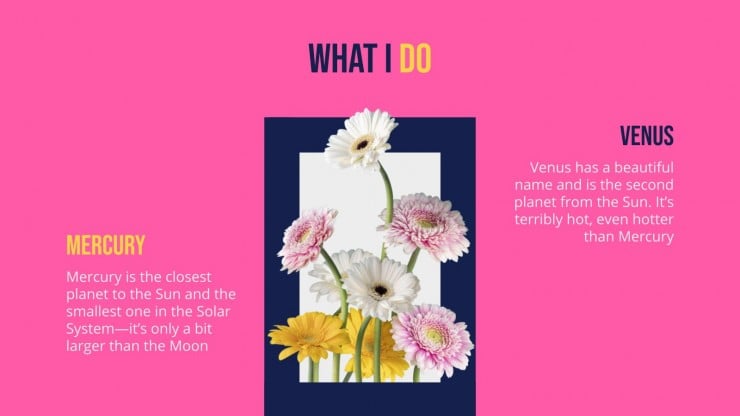 Floral Windows Portfolio presentation template